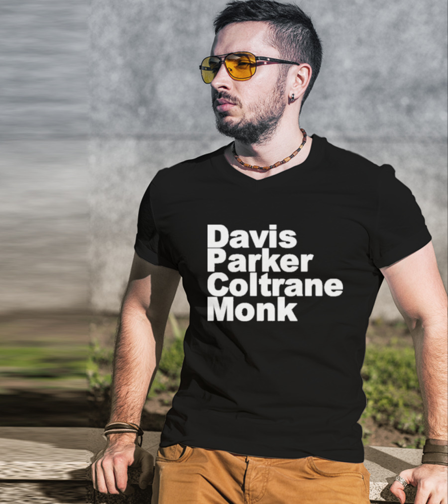 Davis Parker Coltrane Monk Jazz Legends T-Shirt