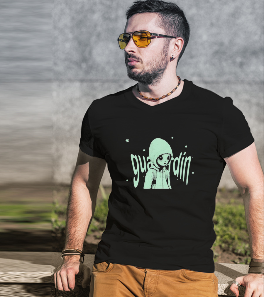 Starseeker Guardian Character In Hoodie Surrounded By Stars T-Shirt