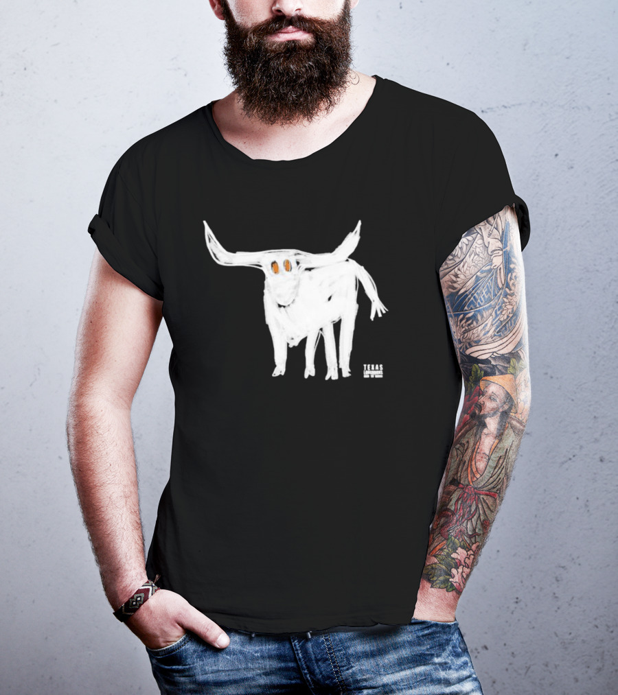 Texas Longhorns For All The Horns Bold White Longhorn T-Shirt