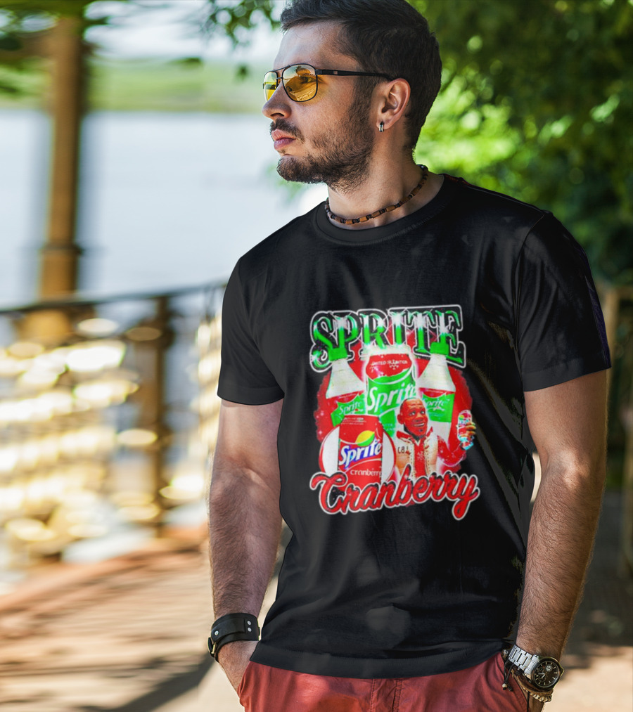 Sprite Cranberry Lebron James Cartoon T-Shirt