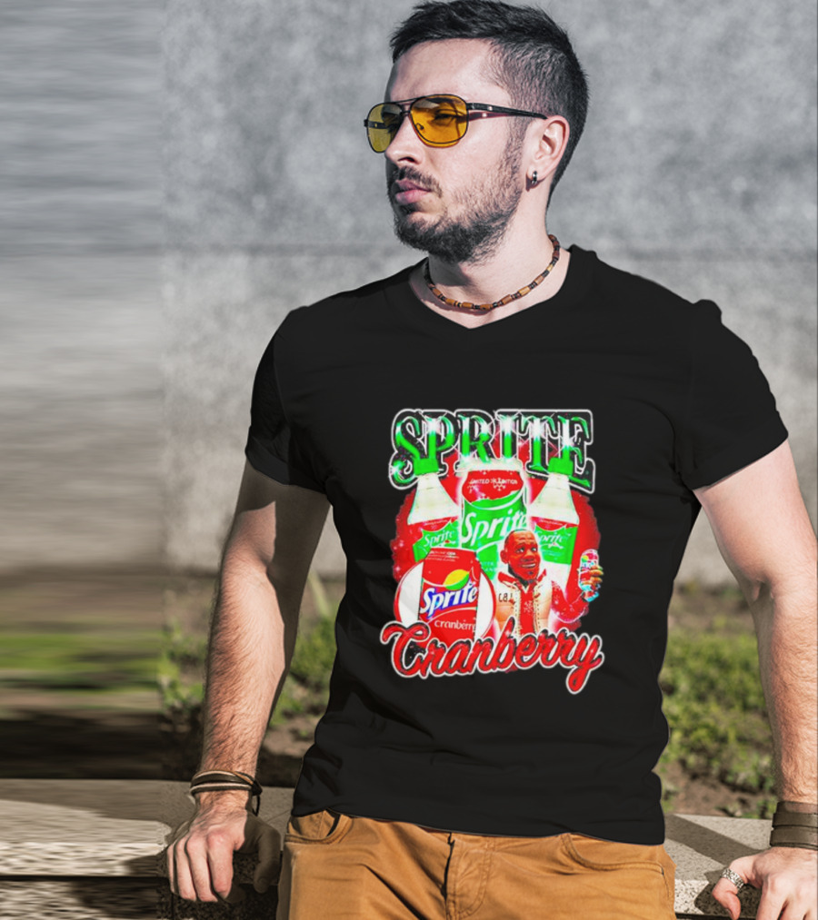 Sprite Cranberry Lebron James Cartoon T-Shirt