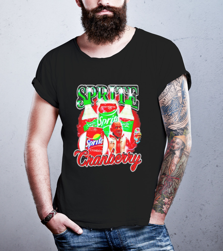 Sprite Cranberry Lebron James Cartoon T-Shirt