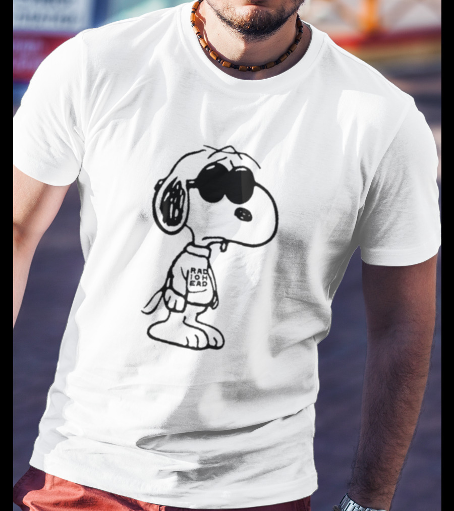 Radiohead Snoopy Peanuts Cool Dark Mode T-Shirt