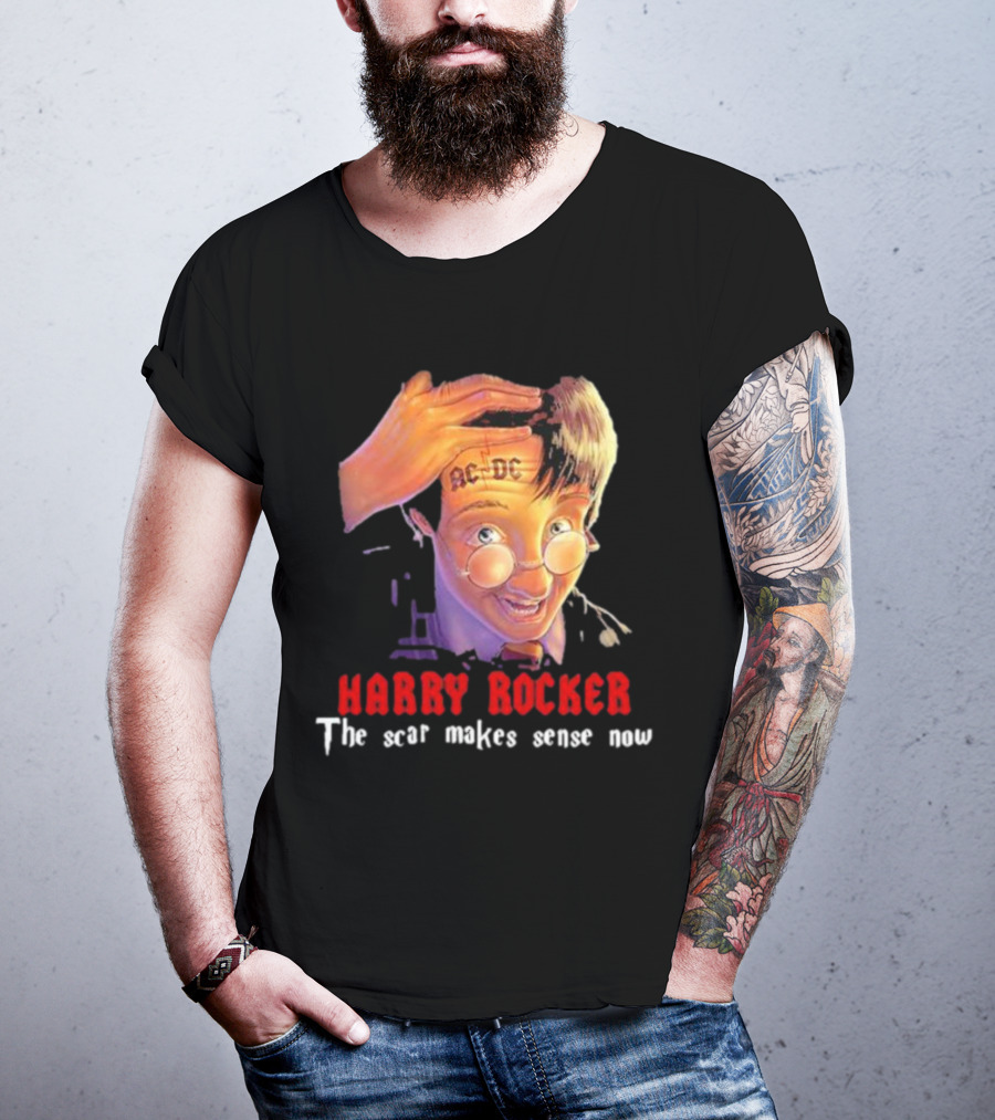 HARRY ROCKER AC-DC The Scar Makes Sense Now T-Shirt