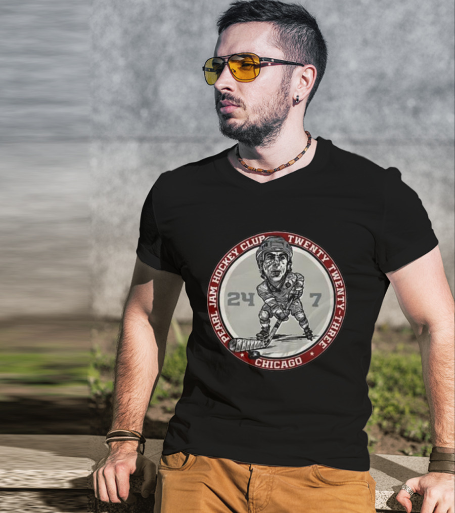 Pearl Jam Hockey Club Chicago Twenty Twenty-Three 24/7 T-Shirt