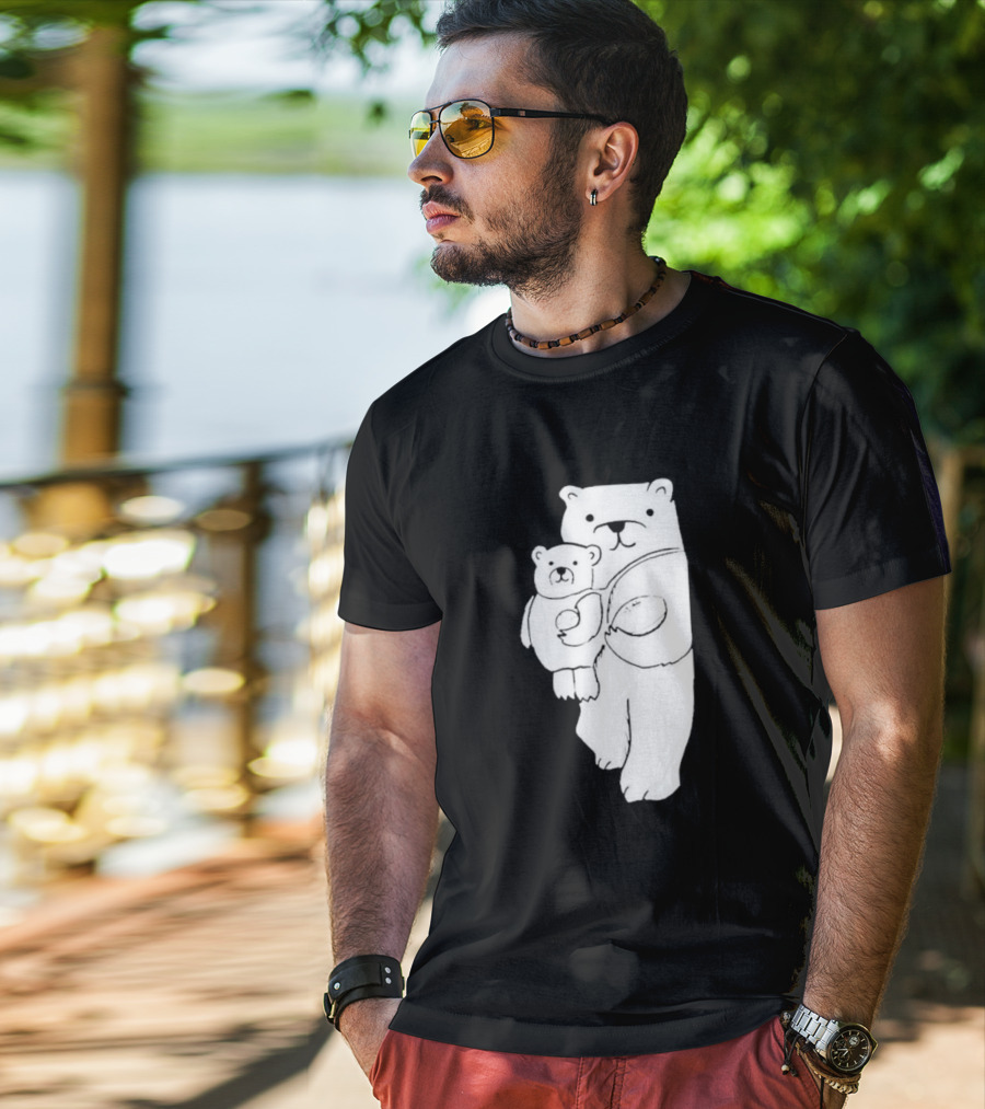 Nathan W Pyle Illinois Bear And Cub Duo T-Shirt