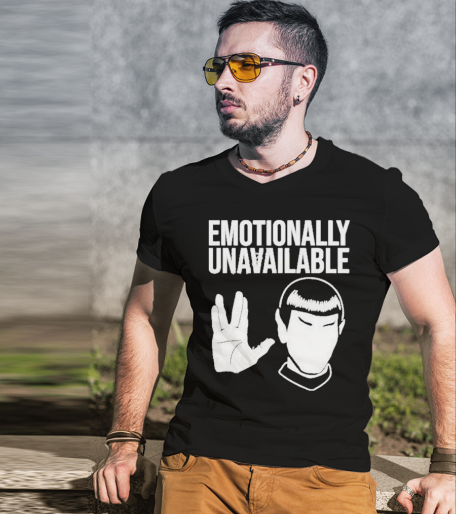 Emotionally Unavailable Star Trek Vulcan Gesture T-Shirt