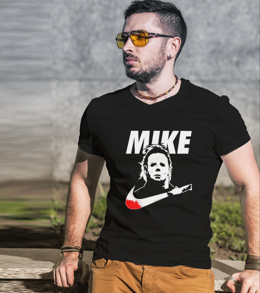 Mike Myers Parody Mask Knife Halloween T-Shirt