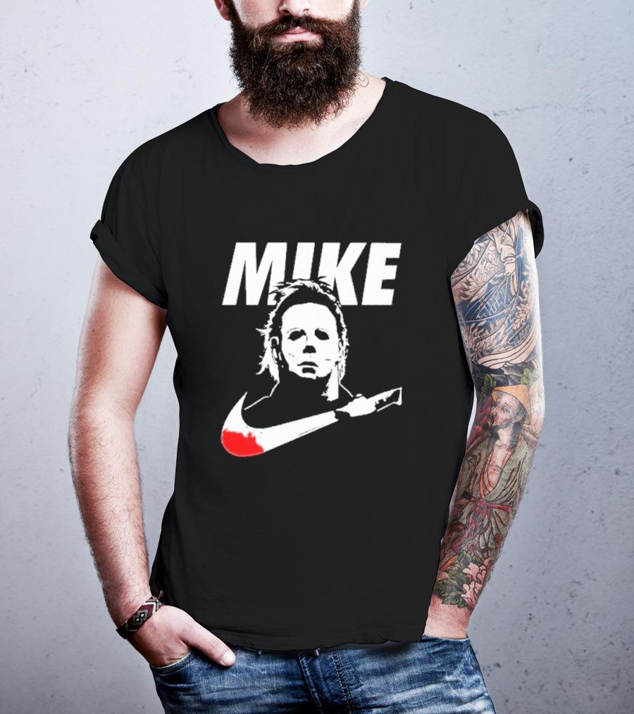 Mike Myers Parody Mask Knife Halloween T-Shirt