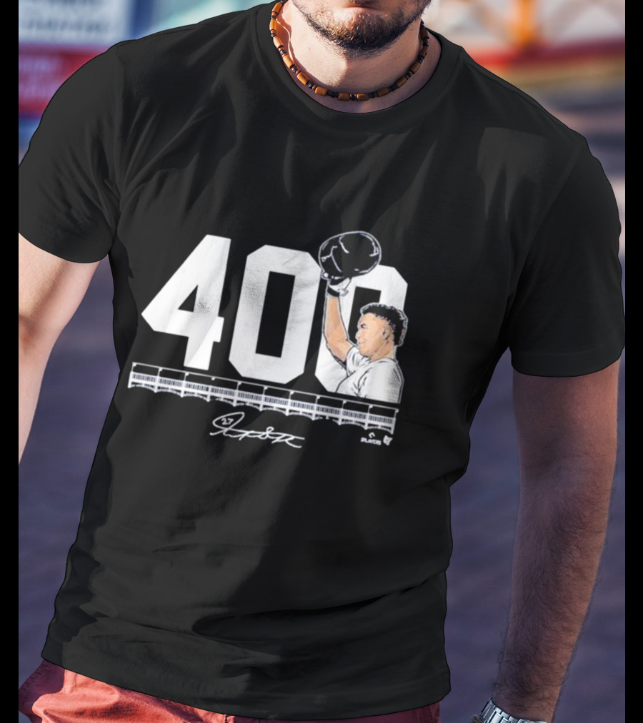 Giancarlo Stanton 400 New York Yankees Players Signature T-Shirt