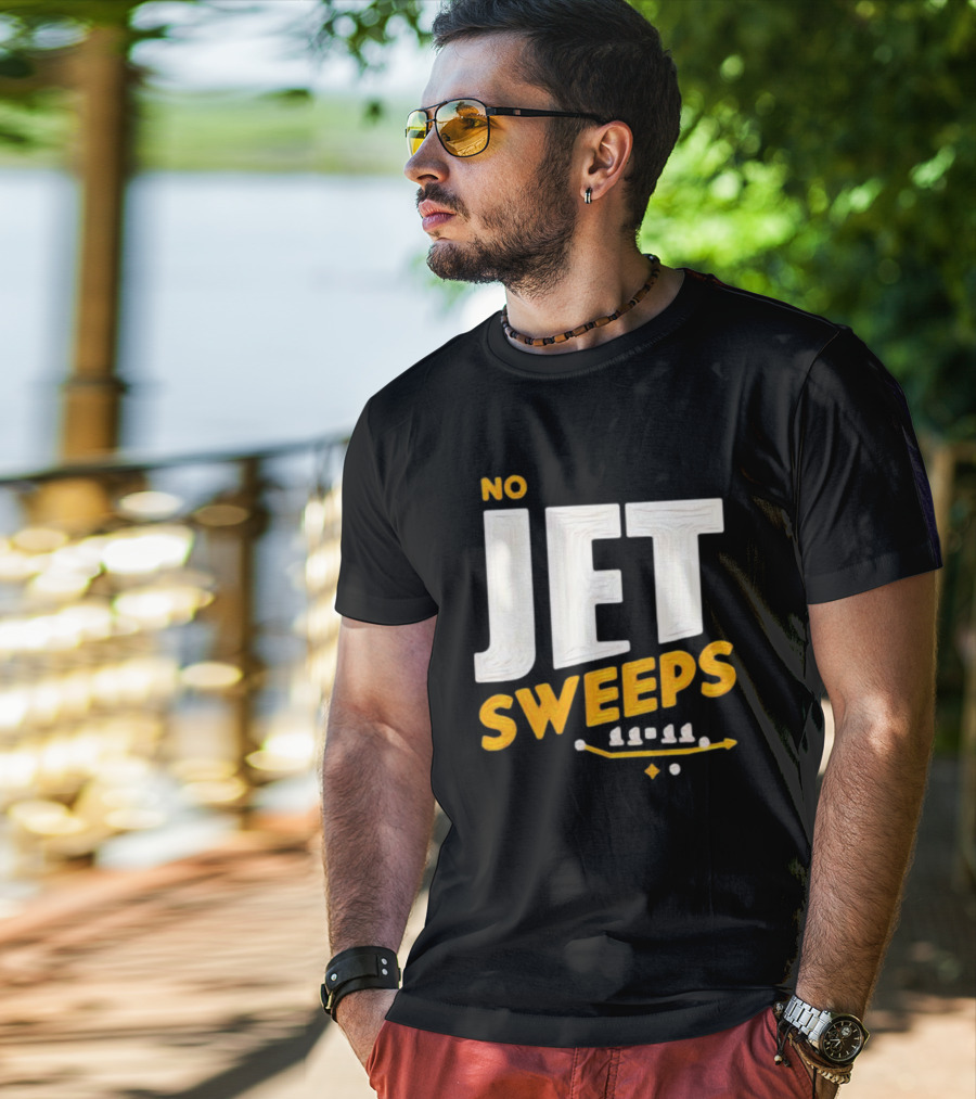 No Jet Sweeps 11 11 Football Play Diagram T-Shirt