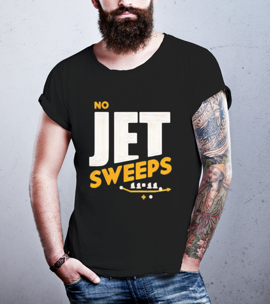 No Jet Sweeps 11 11 Football Play Diagram T-Shirt