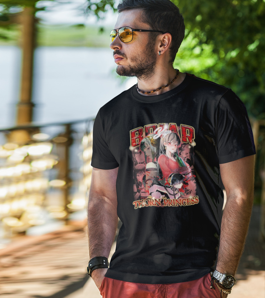 Briar Yor Thorn Princess Anime Characters Collage T-Shirt