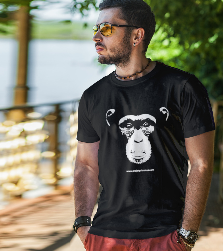 Projetprimates Nouveau Www.projetprimates.com Chimpanzee Face T-Shirt