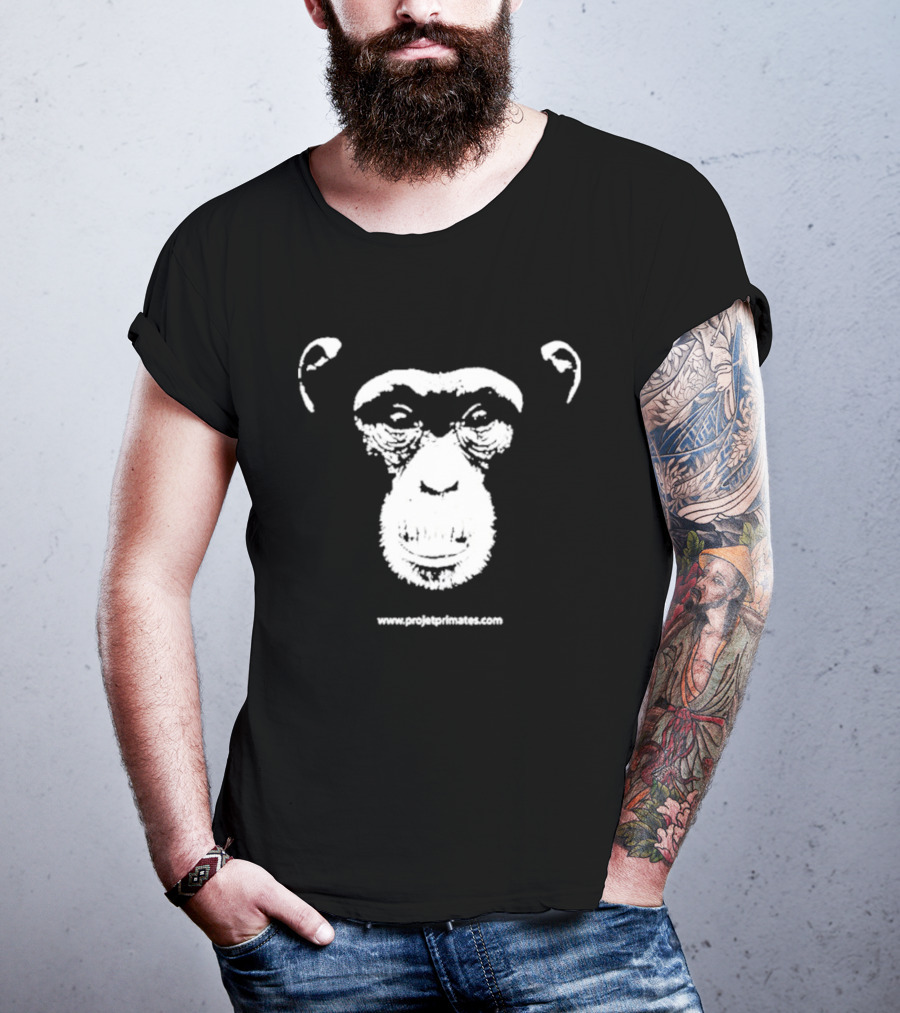 Projetprimates Nouveau Www.projetprimates.com Chimpanzee Face T-Shirt