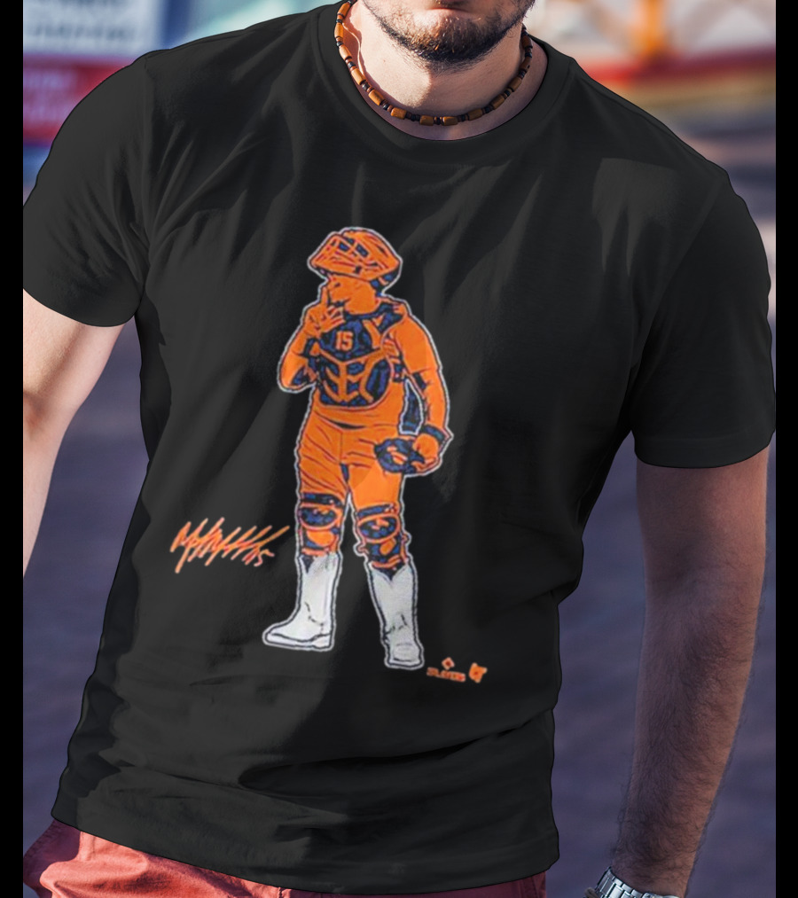 Martin Maldonado Catcher 15 Splashes Art Silver Boot Winner T-Shirt