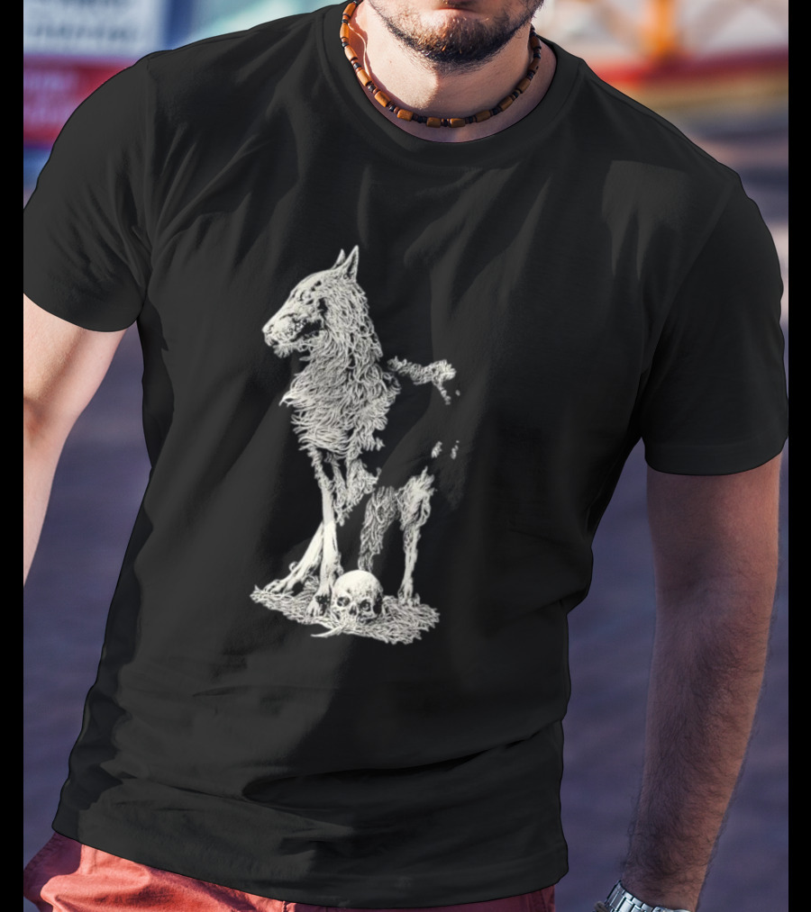 Fajar Allanda Lone Wolf With Skull T-Shirt