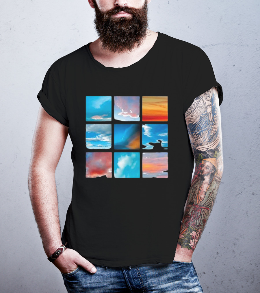Sunsets And Skies Colorful Sky Panels T-Shirt