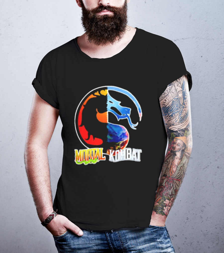 Mortal Kombat Dual-Color Dragon T-Shirt