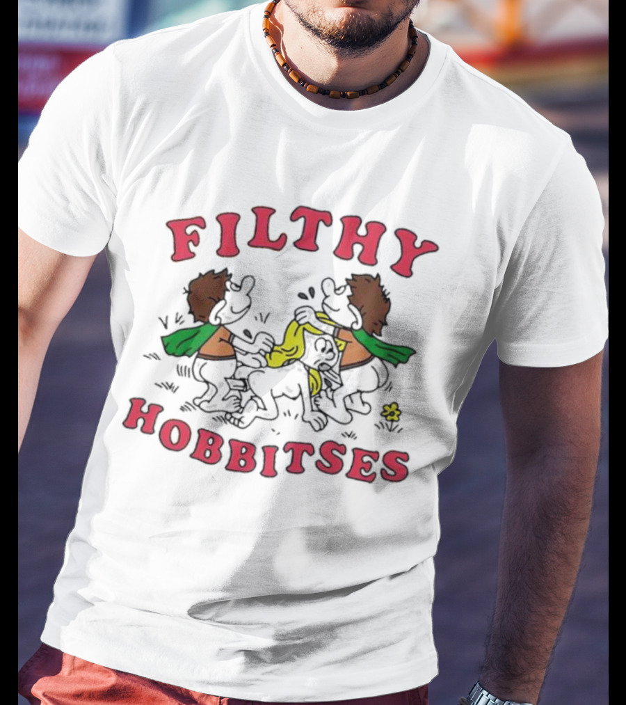 Filthy Hobbitses Fighting Dirty With Yellow Cloth T-Shirt