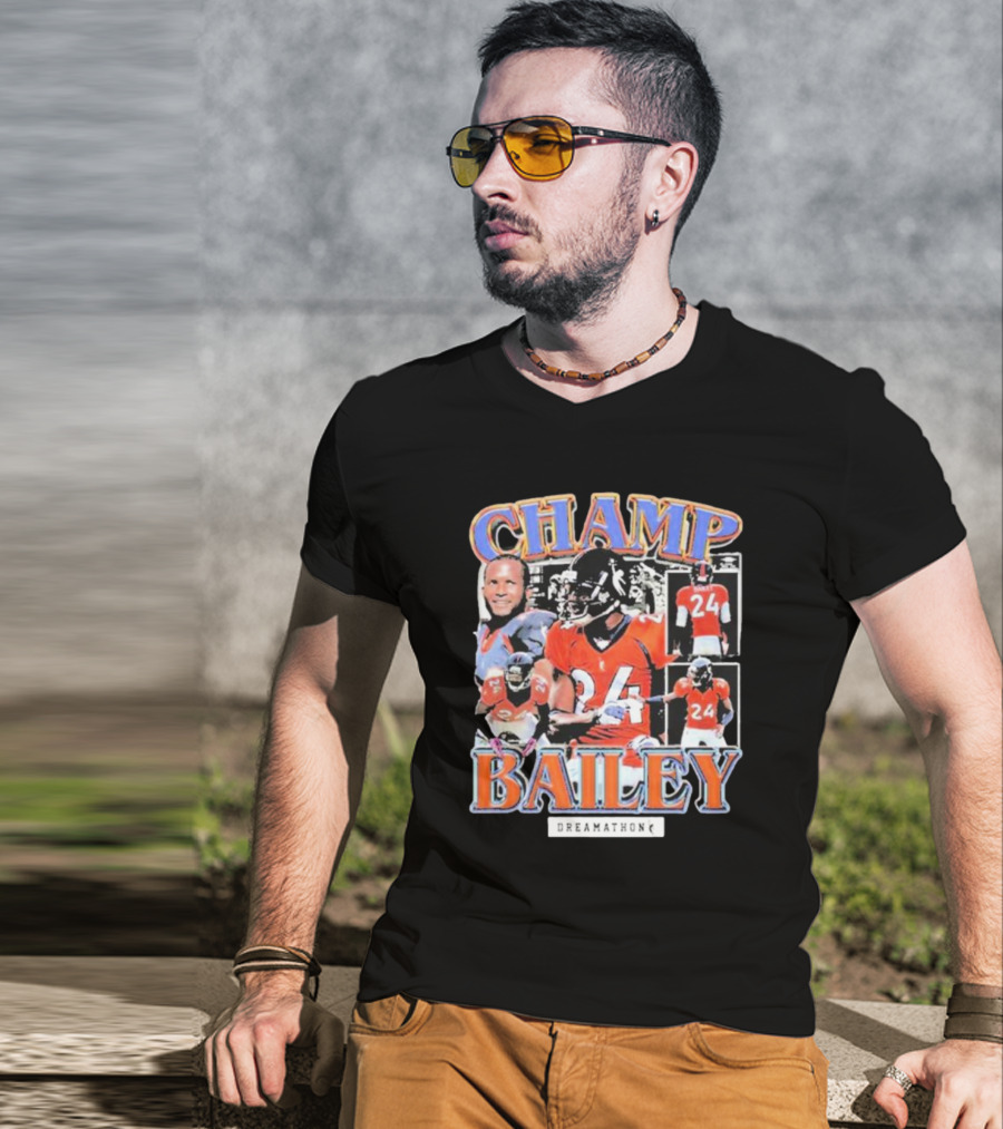 CHAMP BAILEY DREAMATHON NFL 24 T-Shirt