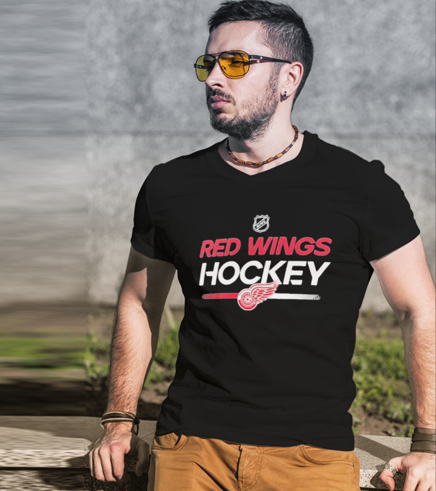 Detroit Red Wings NHL Red Wings Hockey Authentic Pro Primary Replen T-Shirt