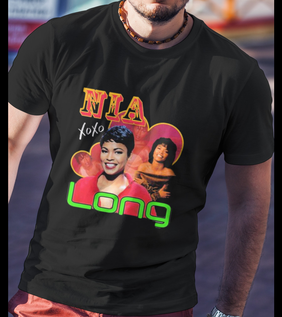 Nia Long Xoxo 90s Nostalgia Collage T-Shirt