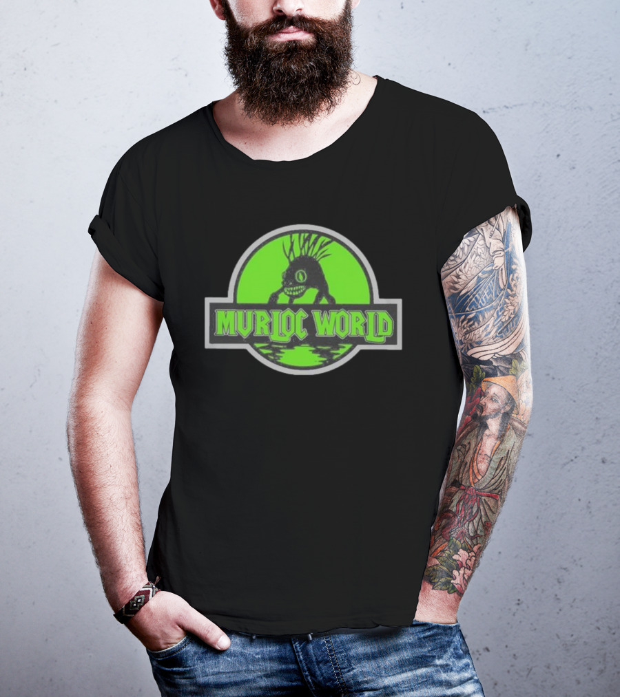 Murloc World Jurassic Symbol Green Creature T-Shirt