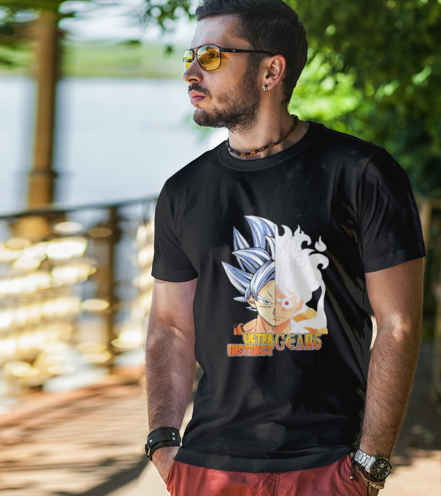 Ultra Instinct Gear 5 Fusion Anime Crossover Duo T-Shirt