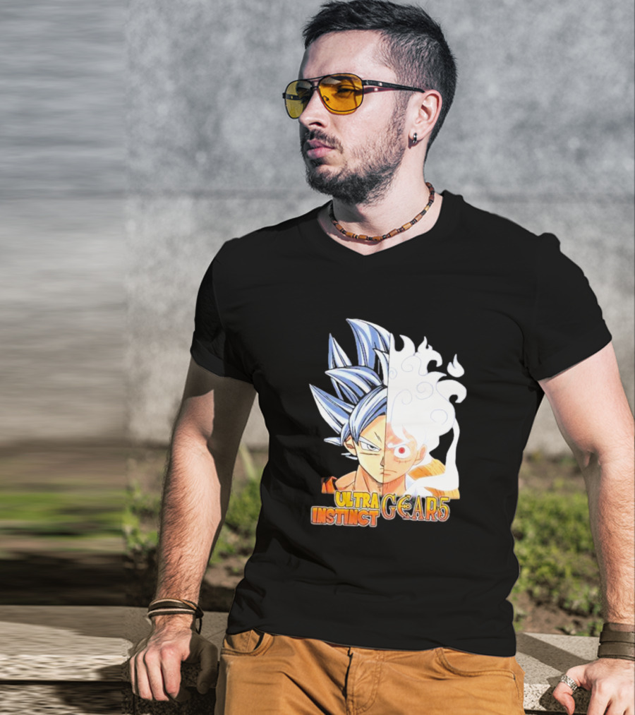 Ultra Instinct Gear 5 Fusion Anime Crossover Duo T-Shirt
