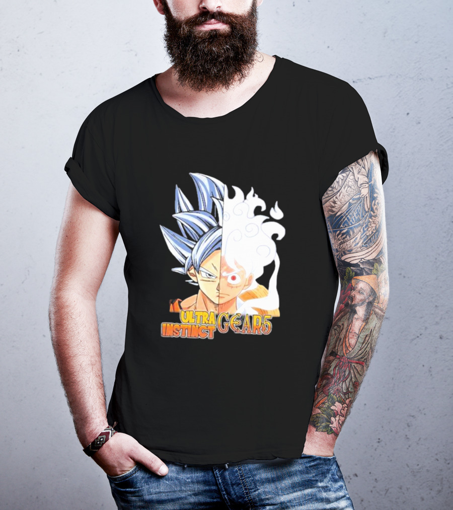 Ultra Instinct Gear 5 Fusion Anime Crossover Duo T-Shirt