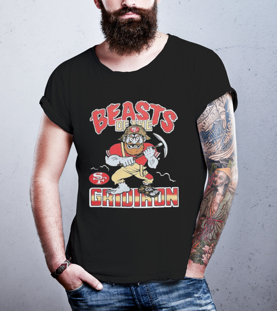 San Francisco 49ers Beasts Of The Gridiron SF Miner Character T-Shirt