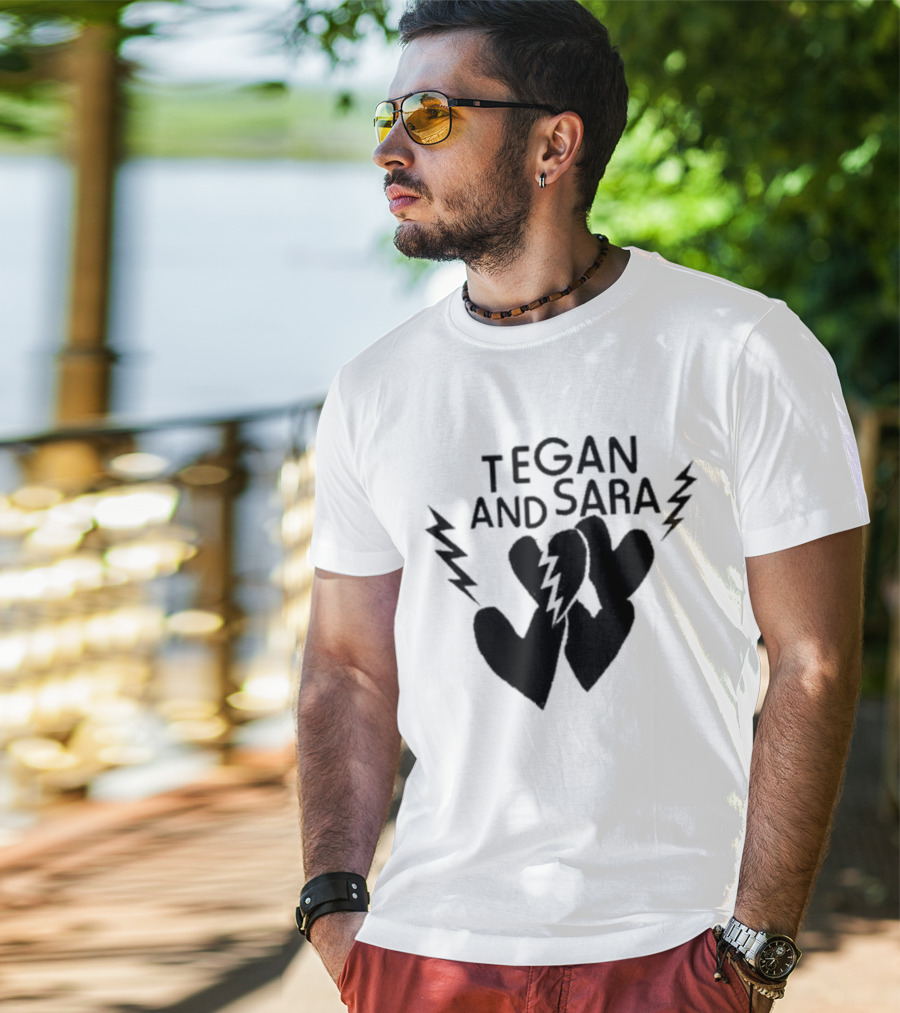 Tegan And Sara Heartbreak Lightning Hearts T-Shirt