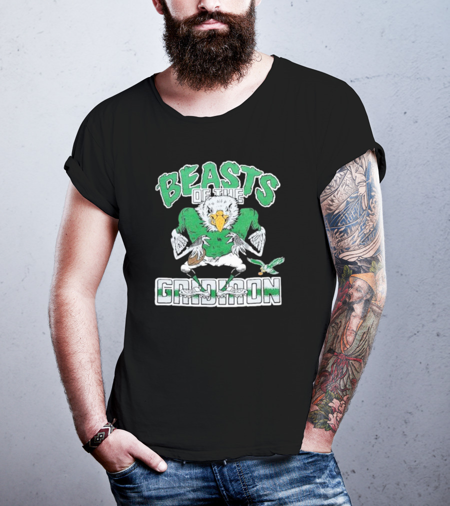 Philadelphia Eagles Beasts Of The Gridiron Football Bird Mascot T-Shirt