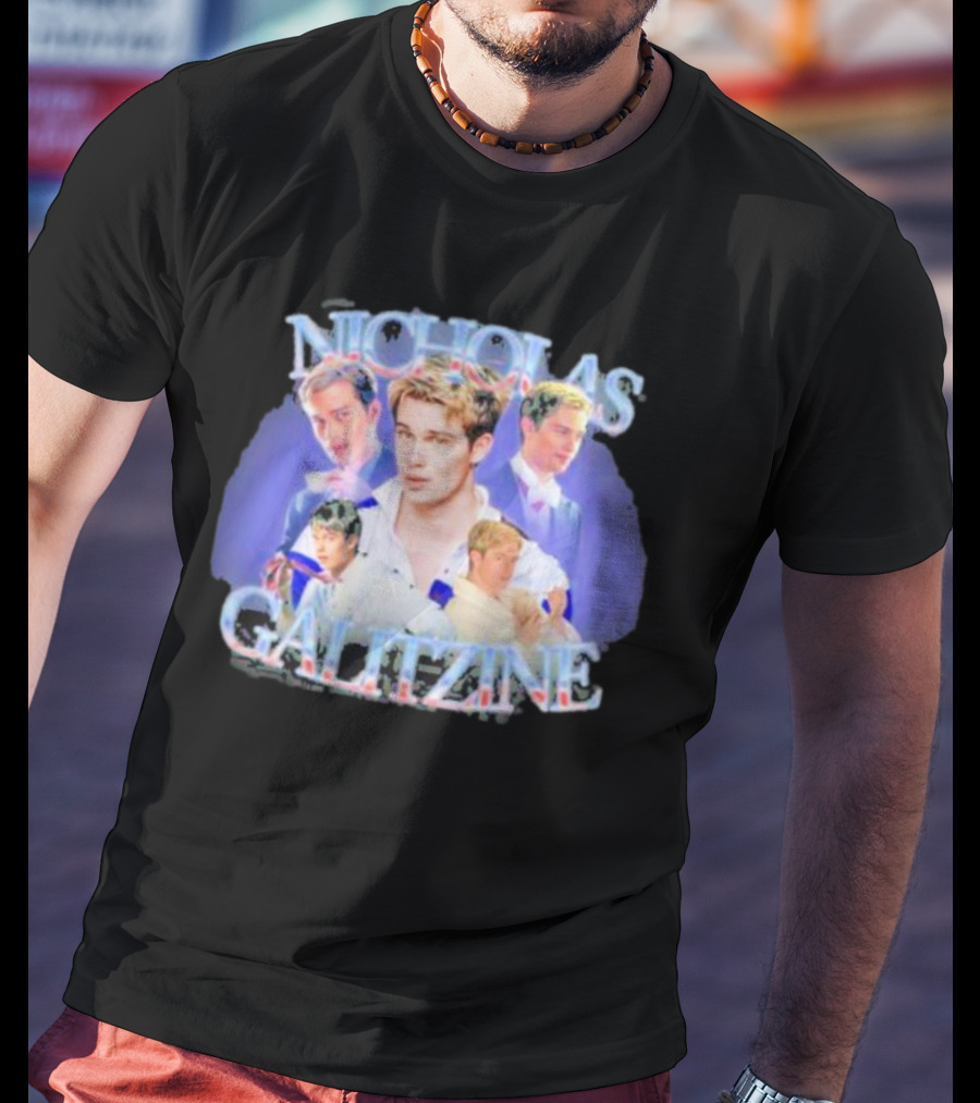 Nicholas Galitzine Collage With Various Poses And Expressions T-Shirt