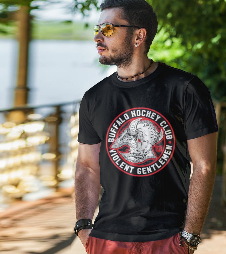 Buffalo Hockey Club Violent Gentlemen VGSkull T-Shirt