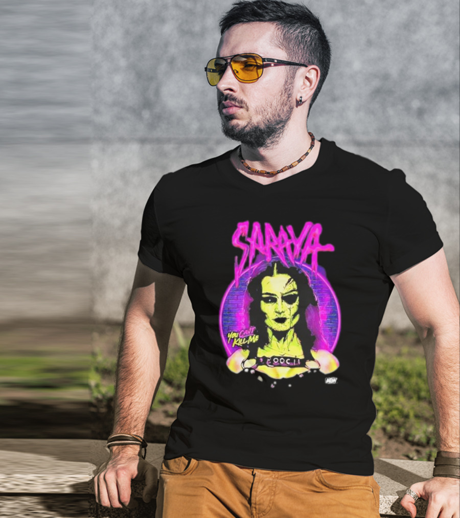 Saraya You Can't Kill Me Neon Halloween T-Shirt