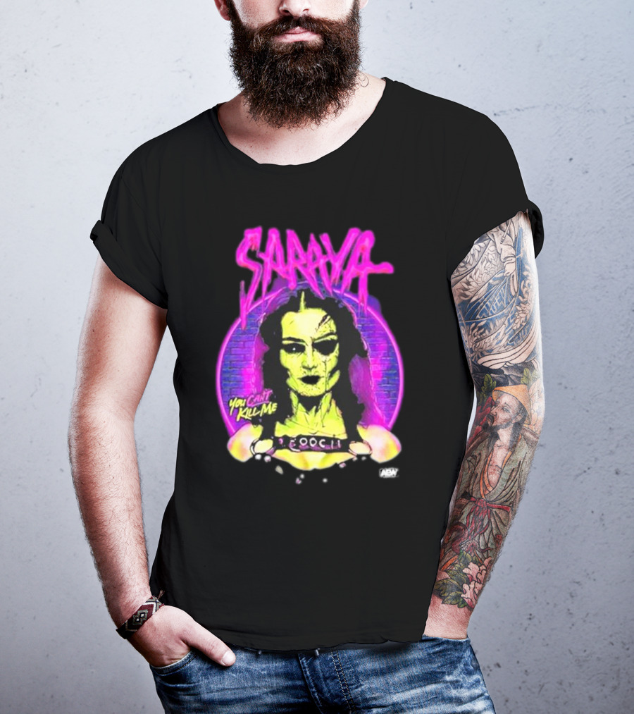 Saraya You Can't Kill Me Neon Halloween T-Shirt
