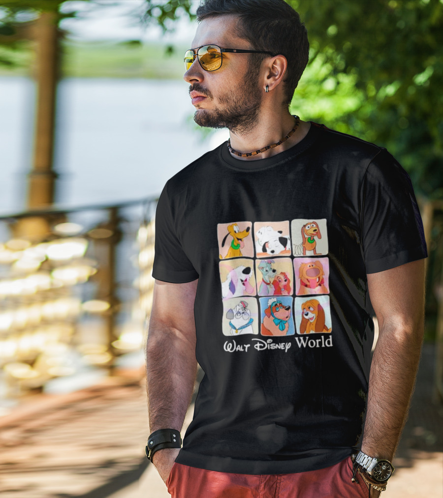 Walt Disney World Classic Cartoon Dogs Compilation T-Shirt