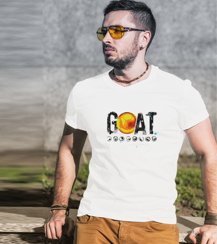 Ballon D'Or Goat With 8 Awards El Mejor Del Mundo T-Shirt