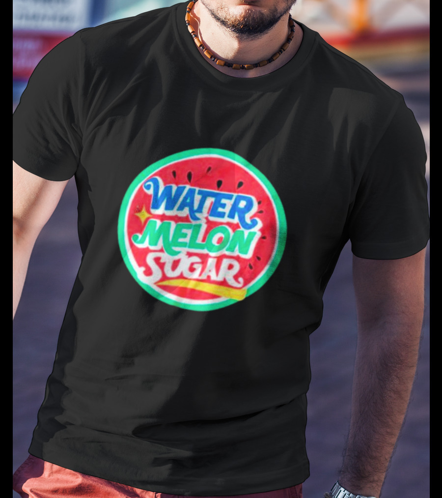 Water Melon Sugar Twinkling Watermelon Bright Fruit Circle T-Shirt