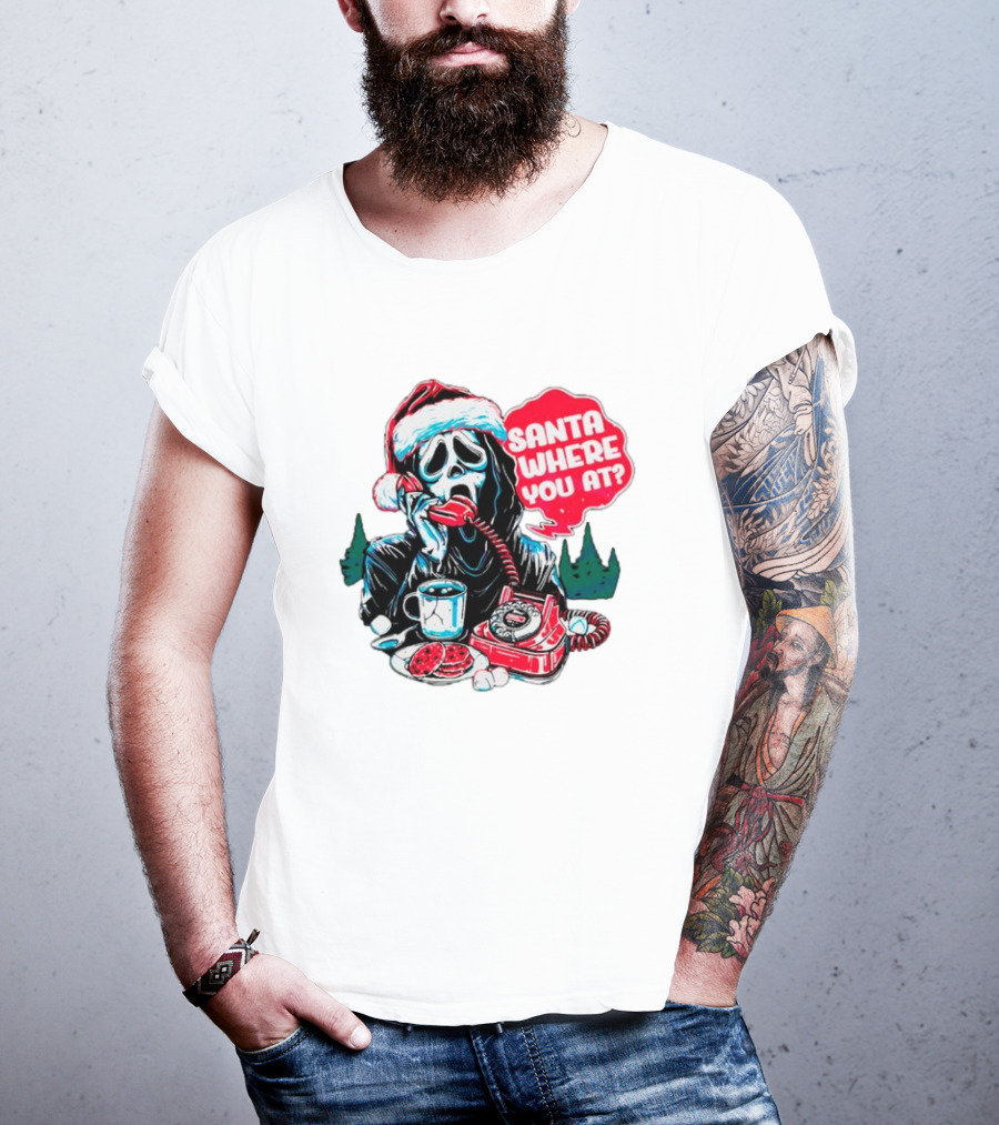 Ghost Face Santa Where You At? T-Shirt
