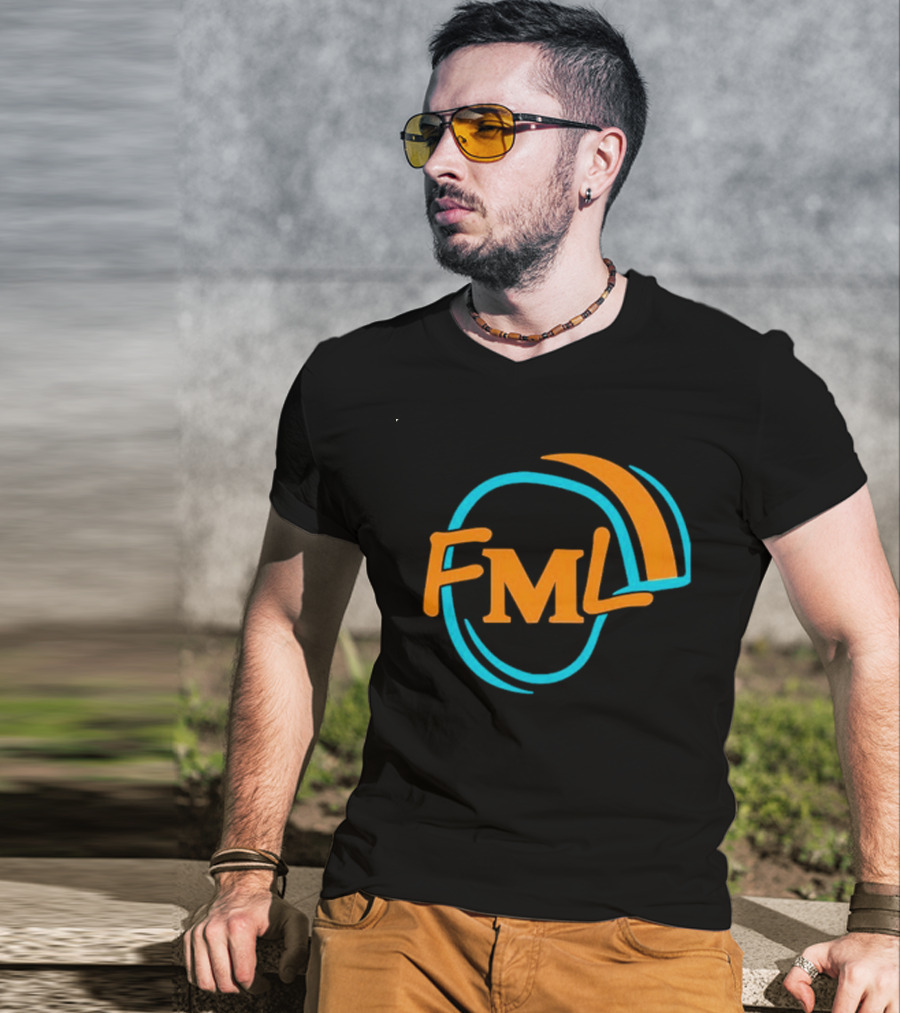 Miami Dolphins Fml Aqua Orange Football T-Shirt