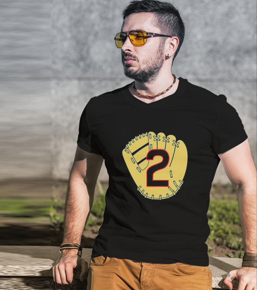 Nico Hoerner Baseball Glove Number 2 T-Shirt