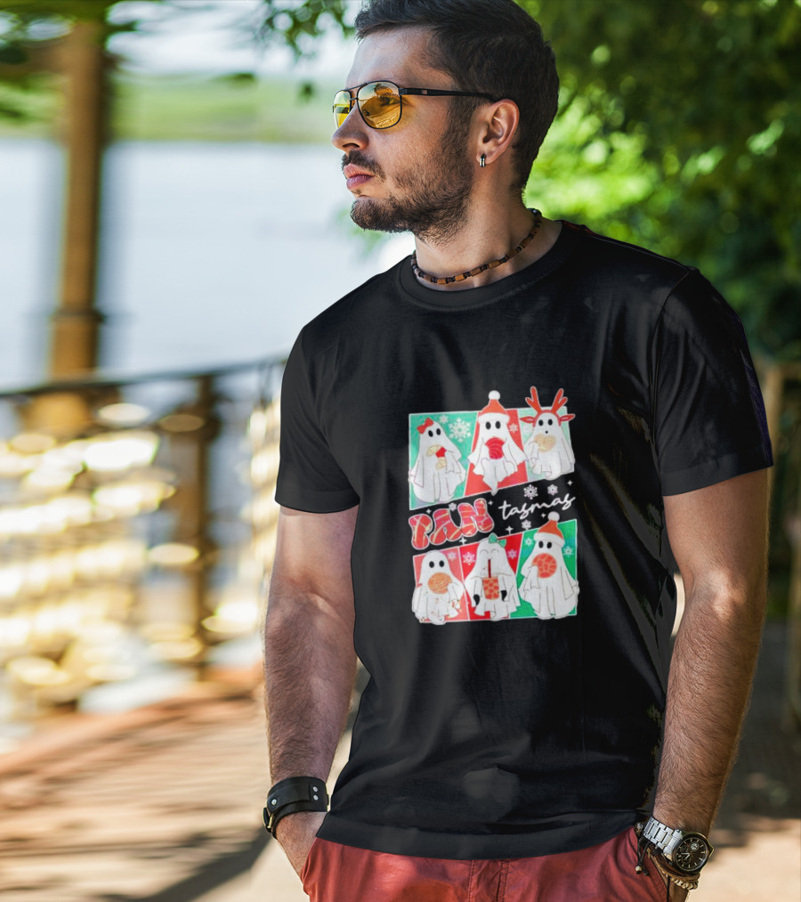 Pantasmas Ghost Christmas Santa Conchas Festive Fun T-Shirt
