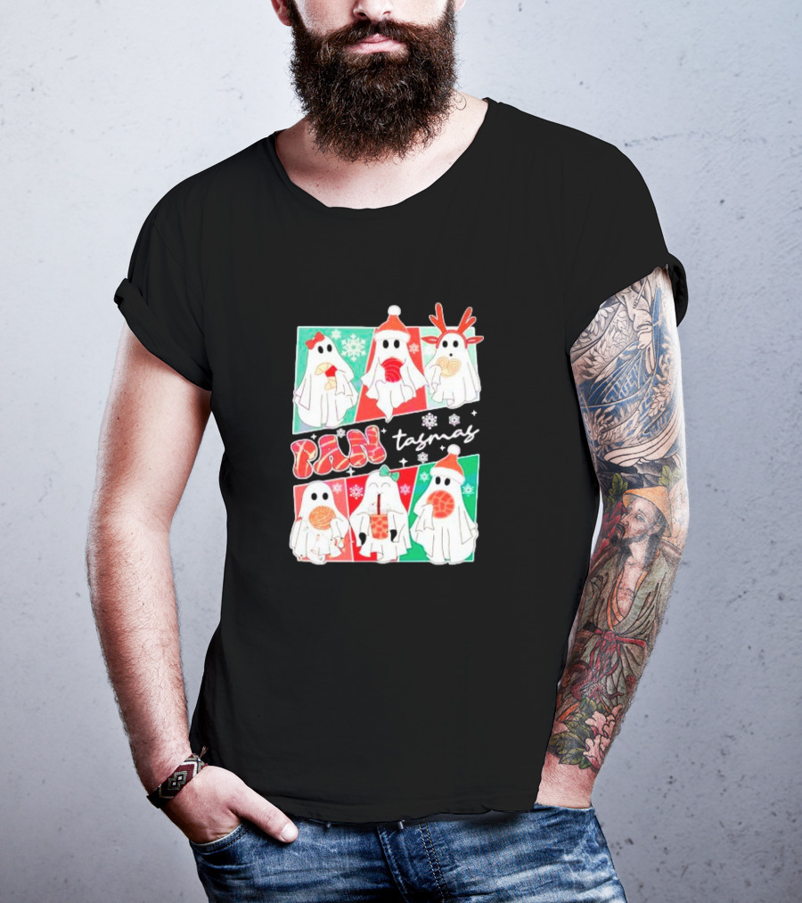 Pantasmas Ghost Christmas Santa Conchas Festive Fun T-Shirt