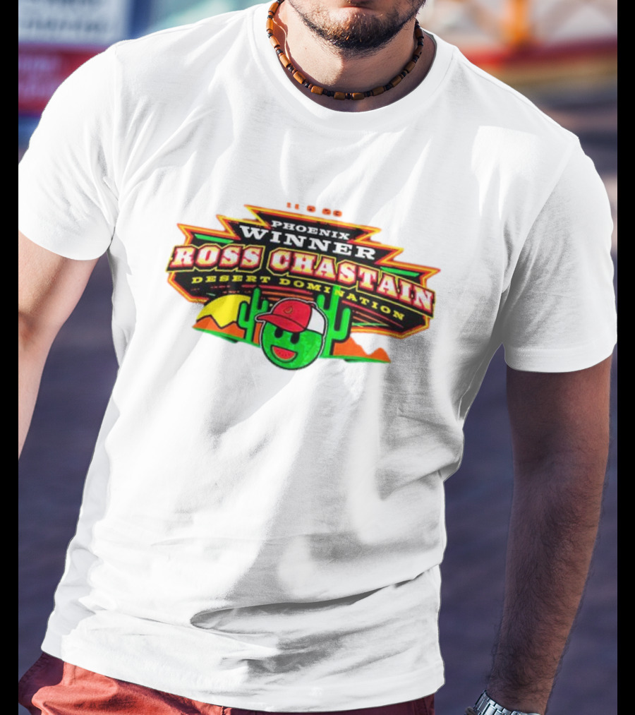 Phoenix Winner Ross Chastain Desert Domination 11.5.22 Cactus And Racing Helmet T-Shirt