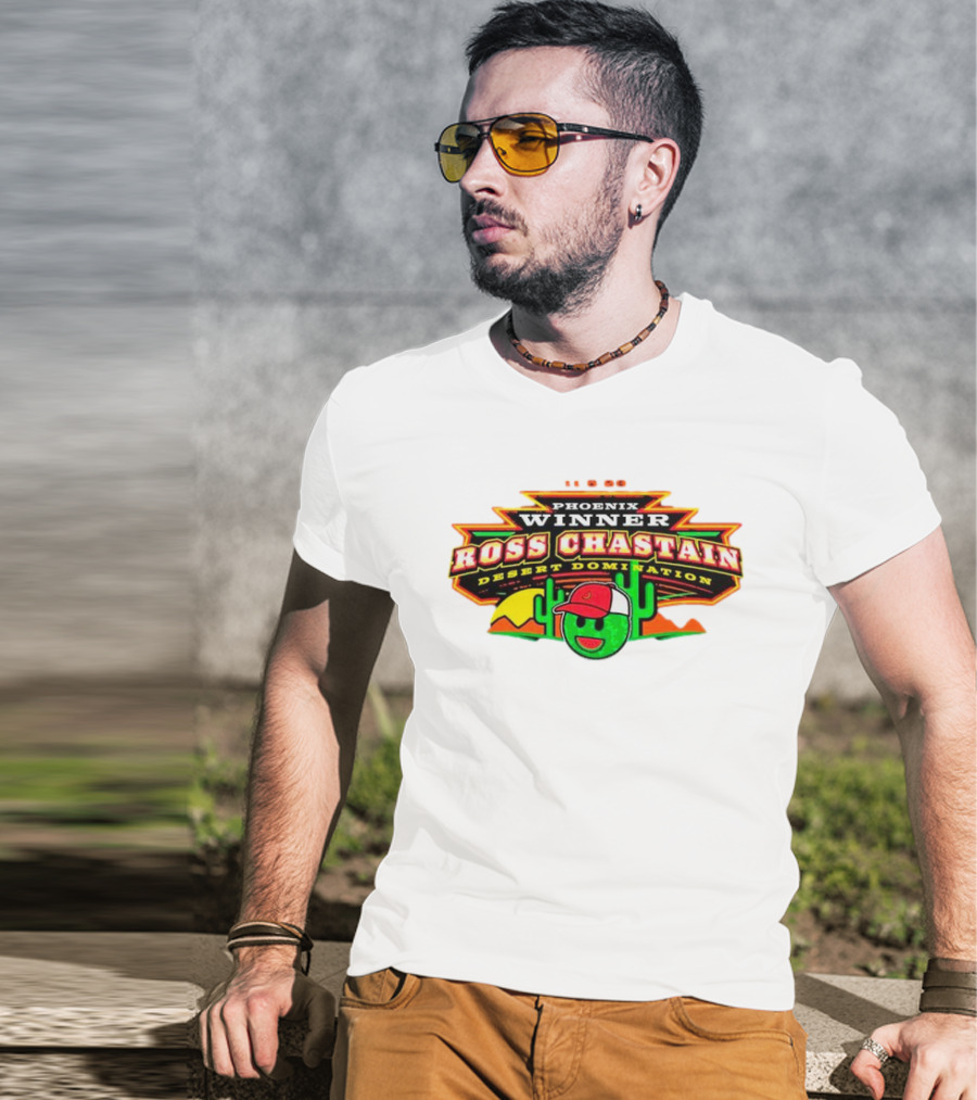 Phoenix Winner Ross Chastain Desert Domination 11.5.22 Cactus And Racing Helmet T-Shirt