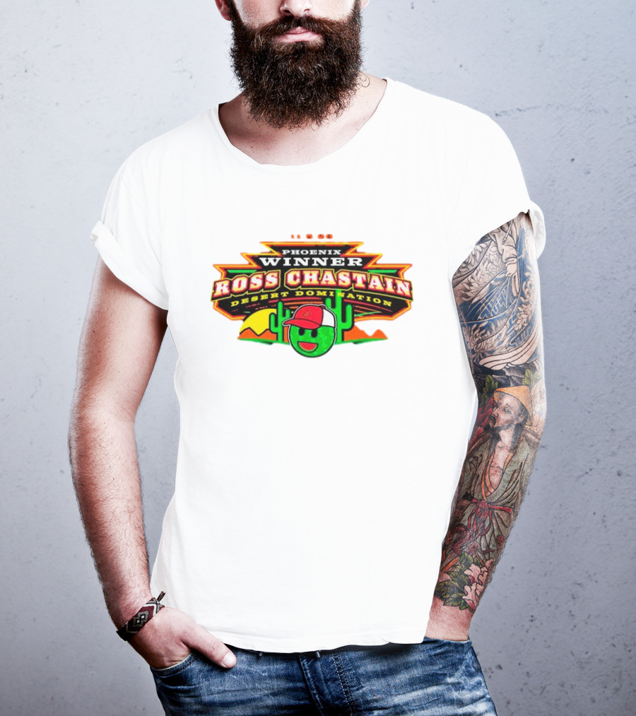 Phoenix Winner Ross Chastain Desert Domination 11.5.22 Cactus And Racing Helmet T-Shirt