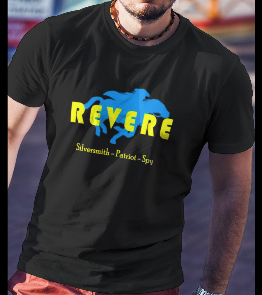 Revere Silversmith Patriot Spy Riding Horse T-Shirt